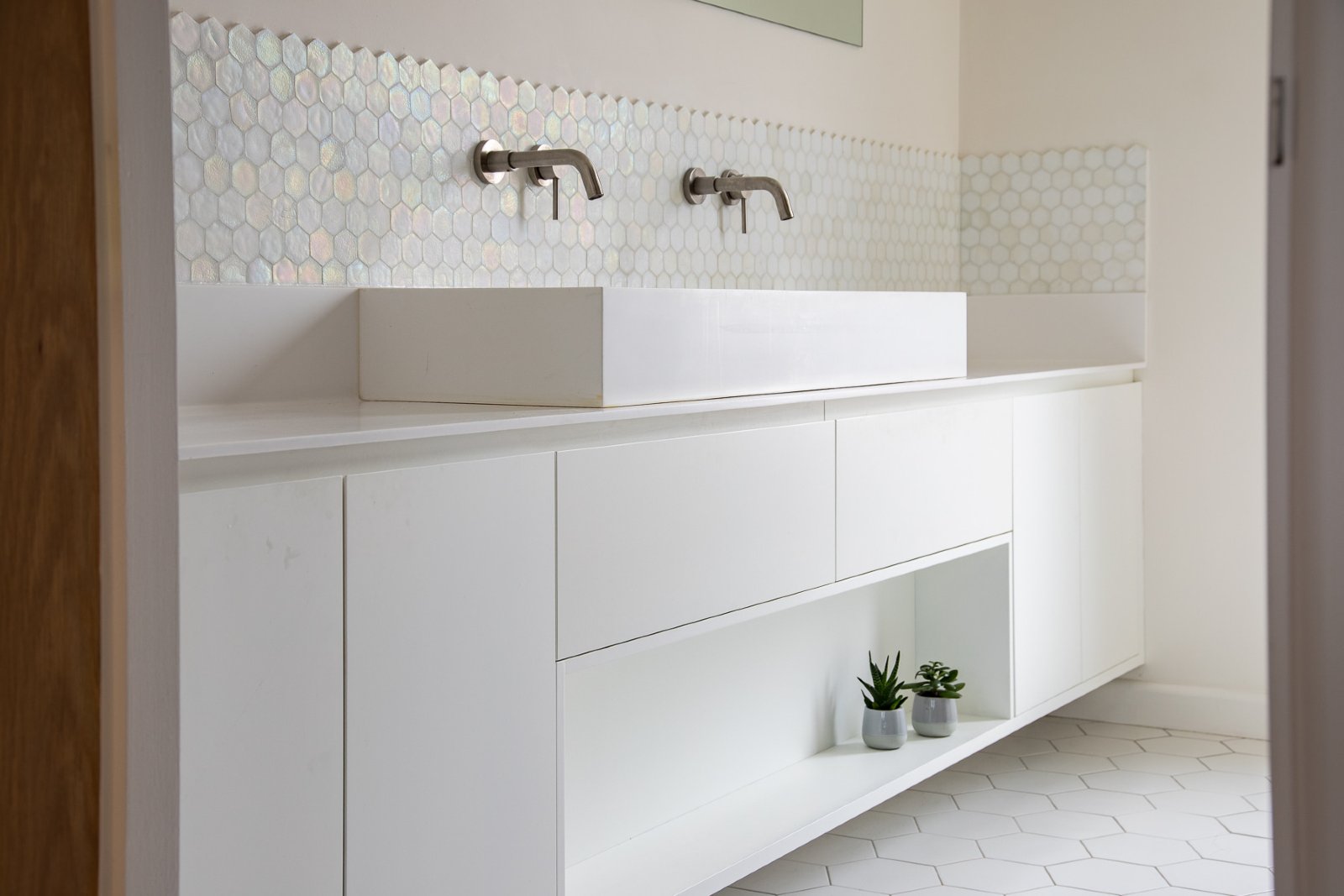 Bergen Single Bathroom Vanity White